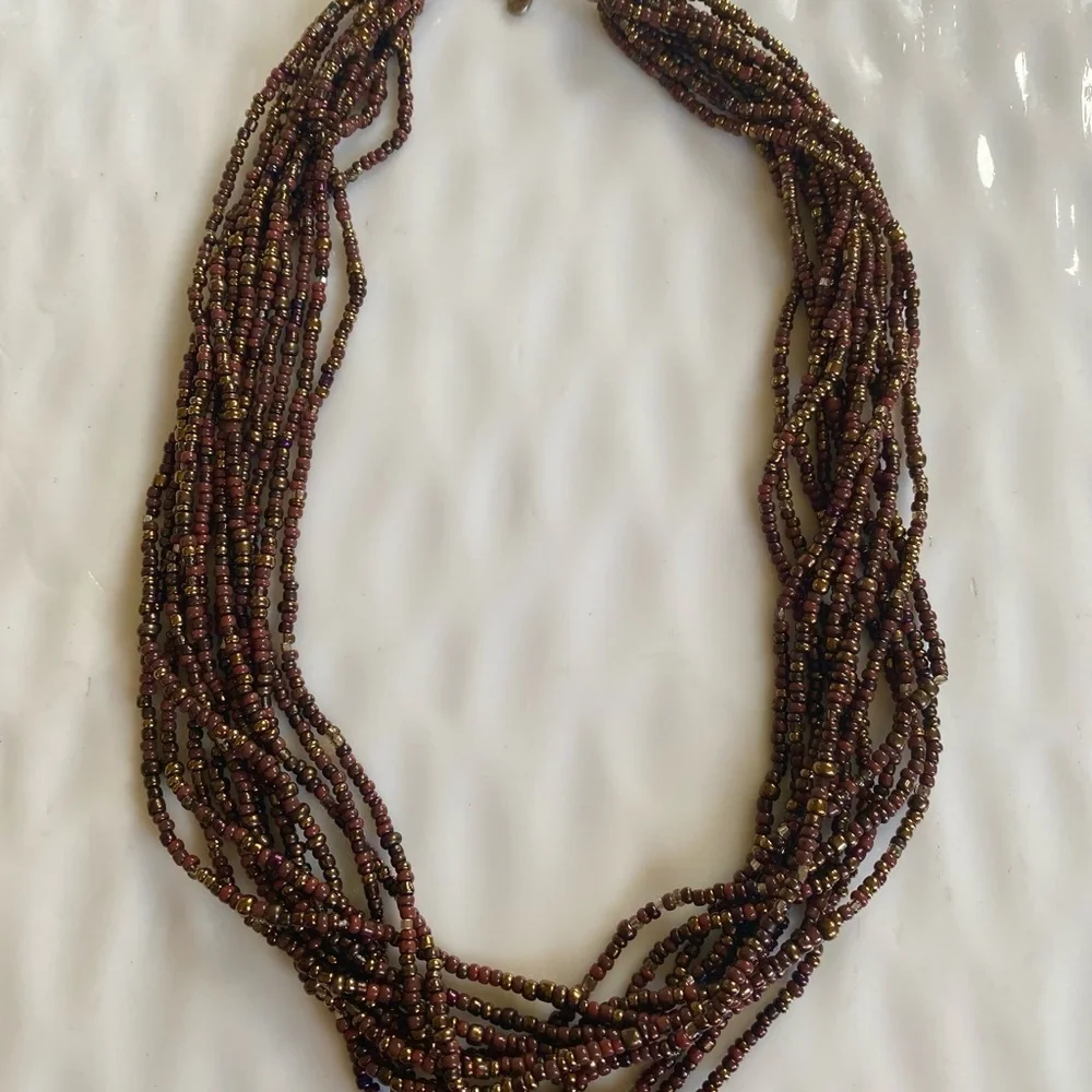 Silpada Multistrand Beaded Necklace 18” inches - Picture 4 of 9